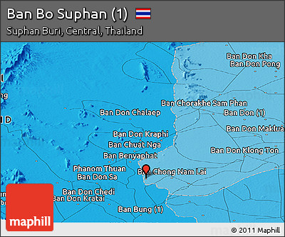 Political Panoramic Map of Ban Bo Suphan (1)
