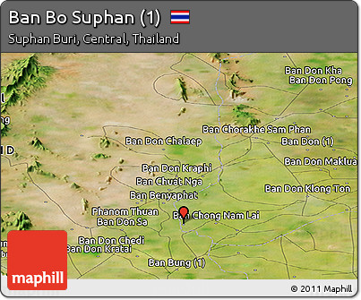 Satellite Panoramic Map of Ban Bo Suphan (1)