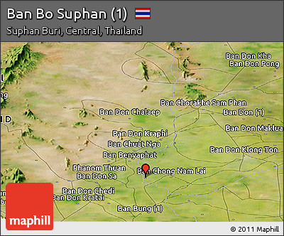 Satellite Panoramic Map of Ban Bo Suphan (1)