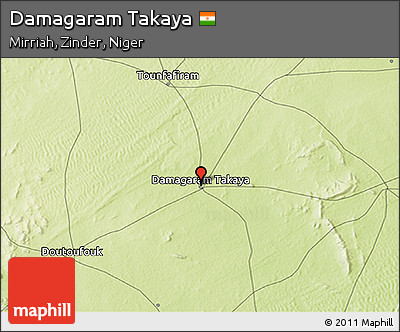 Physical 3D Map of Damagaram Takaya