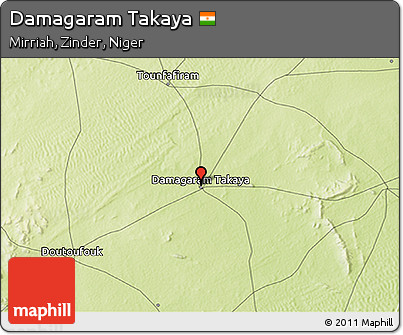 Physical 3D Map of Damagaram Takaya
