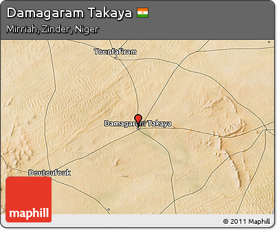 Satellite 3D Map of Damagaram Takaya