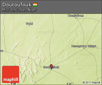 Physical Map of Doutoufouk