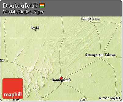 Physical Map of Doutoufouk