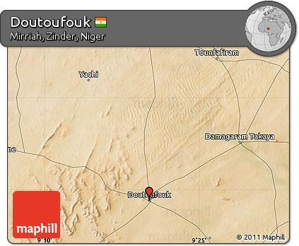 Satellite Map of Doutoufouk
