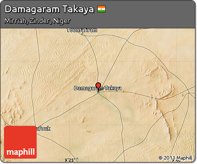 Satellite Map of Damagaram Takaya