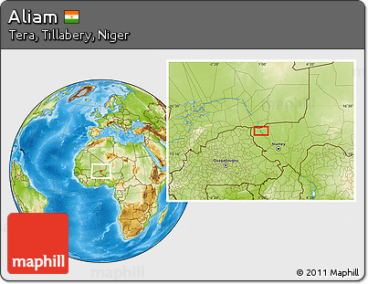 Physical Location Map of Aliam