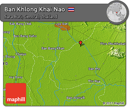 Physical 3D Map of Ban Khlong Khai Nao