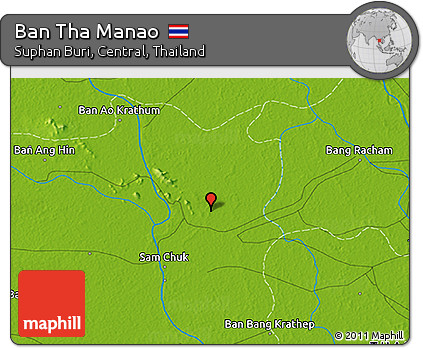 Physical 3D Map of Ban Tha Manao