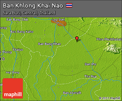 Physical 3D Map of Ban Khlong Khai Nao