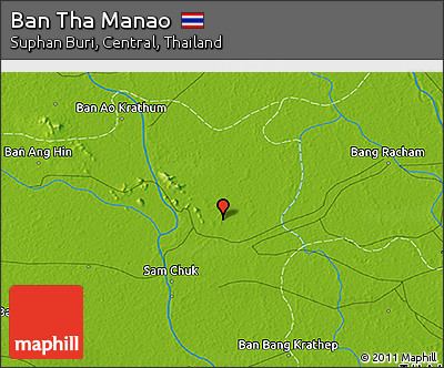Physical 3D Map of Ban Tha Manao