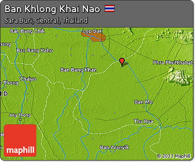 Physical 3D Map of Ban Khlong Khai Nao