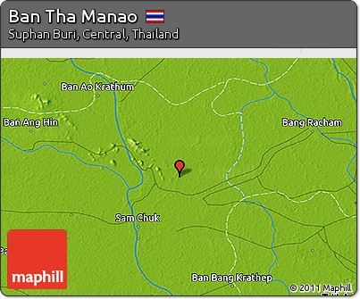 Physical 3D Map of Ban Tha Manao