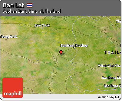 Satellite 3D Map of Ban Lat