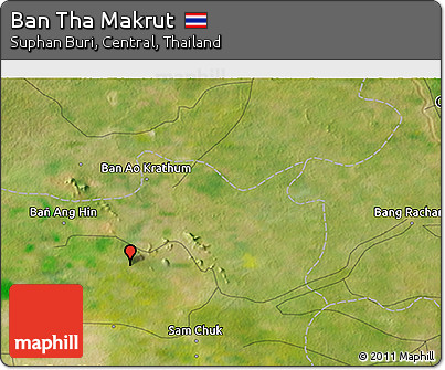 Satellite 3D Map of Ban Tha Makrut