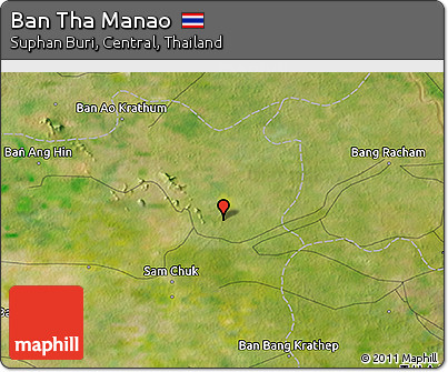 Satellite 3D Map of Ban Tha Manao