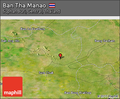 Satellite 3D Map of Ban Tha Manao