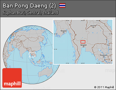 Gray Location Map of Ban Pong Daeng (2)
