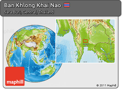 Physical Location Map of Ban Khlong Khai Nao