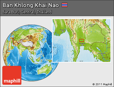Physical Location Map of Ban Khlong Khai Nao