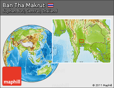 Physical Location Map of Ban Tha Makrut