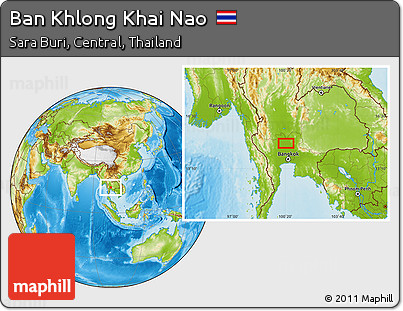 Physical Location Map of Ban Khlong Khai Nao