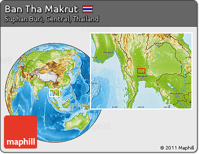 Physical Location Map of Ban Tha Makrut