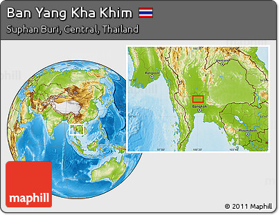 Physical Location Map of Ban Yang Kha Khim