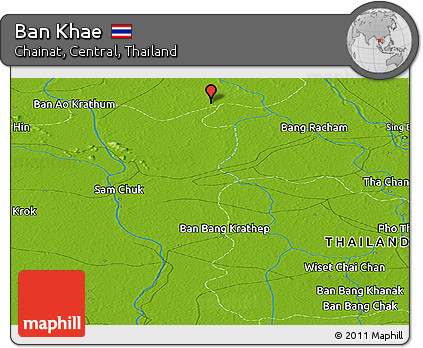 Physical Panoramic Map of Ban Khae