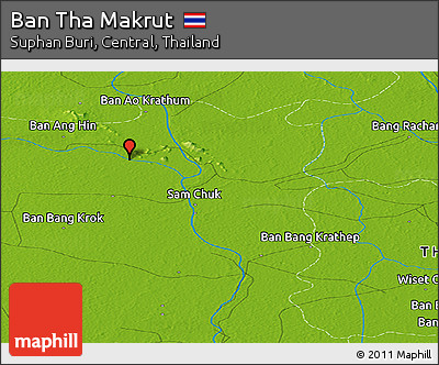 Physical Panoramic Map of Ban Tha Makrut