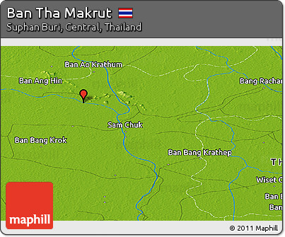 Physical Panoramic Map of Ban Tha Makrut