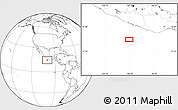 Blank Location Map of the area around 14° 46' 42" N, 100° 13' 29" W