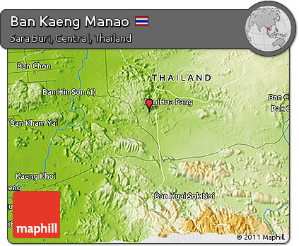 Physical 3D Map of Ban Kaeng Manao