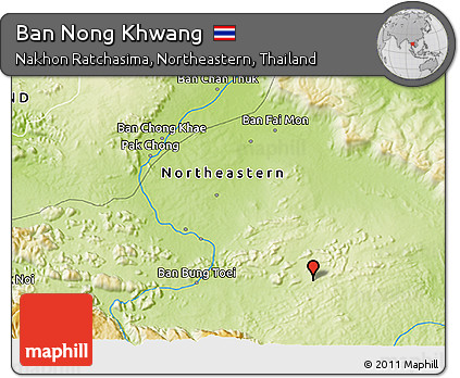 Physical 3D Map of Ban Nong Khwang