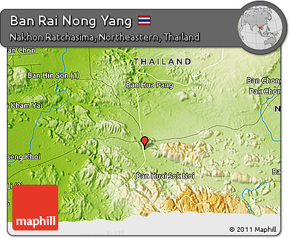 Physical 3D Map of Ban Rai Nong Yang