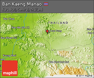 Physical 3D Map of Ban Kaeng Manao