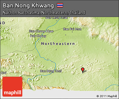 Physical 3D Map of Ban Nong Khwang