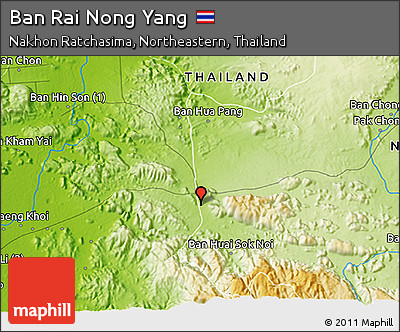 Physical 3D Map of Ban Rai Nong Yang