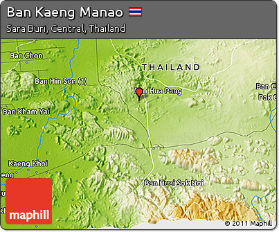 Physical 3D Map of Ban Kaeng Manao