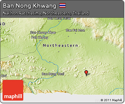 Physical 3D Map of Ban Nong Khwang
