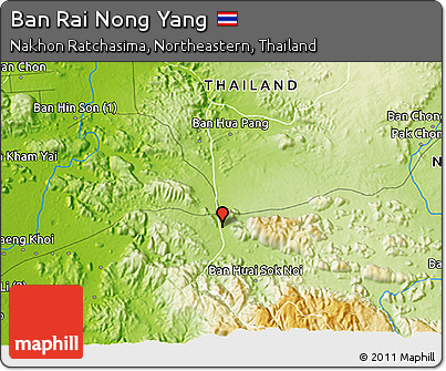 Physical 3D Map of Ban Rai Nong Yang