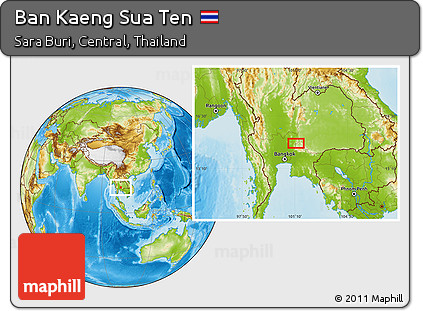 Physical Location Map of Ban Kaeng Sua Ten