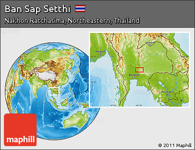 Physical Location Map of Ban Sap Setthi