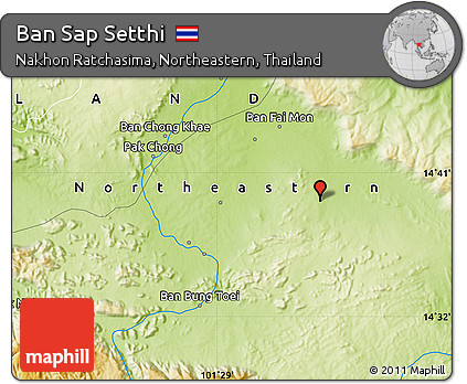 Physical Map of Ban Sap Setthi