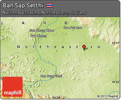 Physical Map of Ban Sap Setthi
