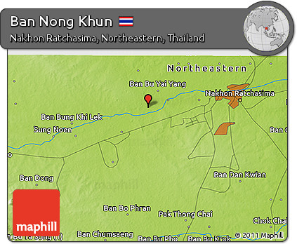 Physical 3D Map of Ban Nong Khun