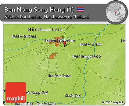 Physical 3D Map of Ban Nong Song Hong (1)