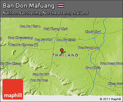 Physical 3D Map of Ban Don Mafuang