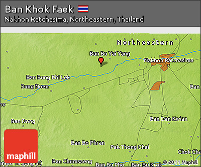 Physical 3D Map of Ban Khok Faek