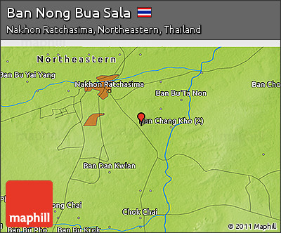 Physical 3D Map of Ban Nong Bua Sala
